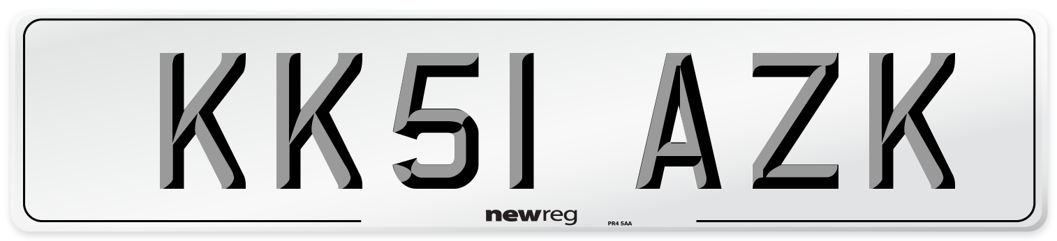 KK51 AZK Number Plate from New Reg